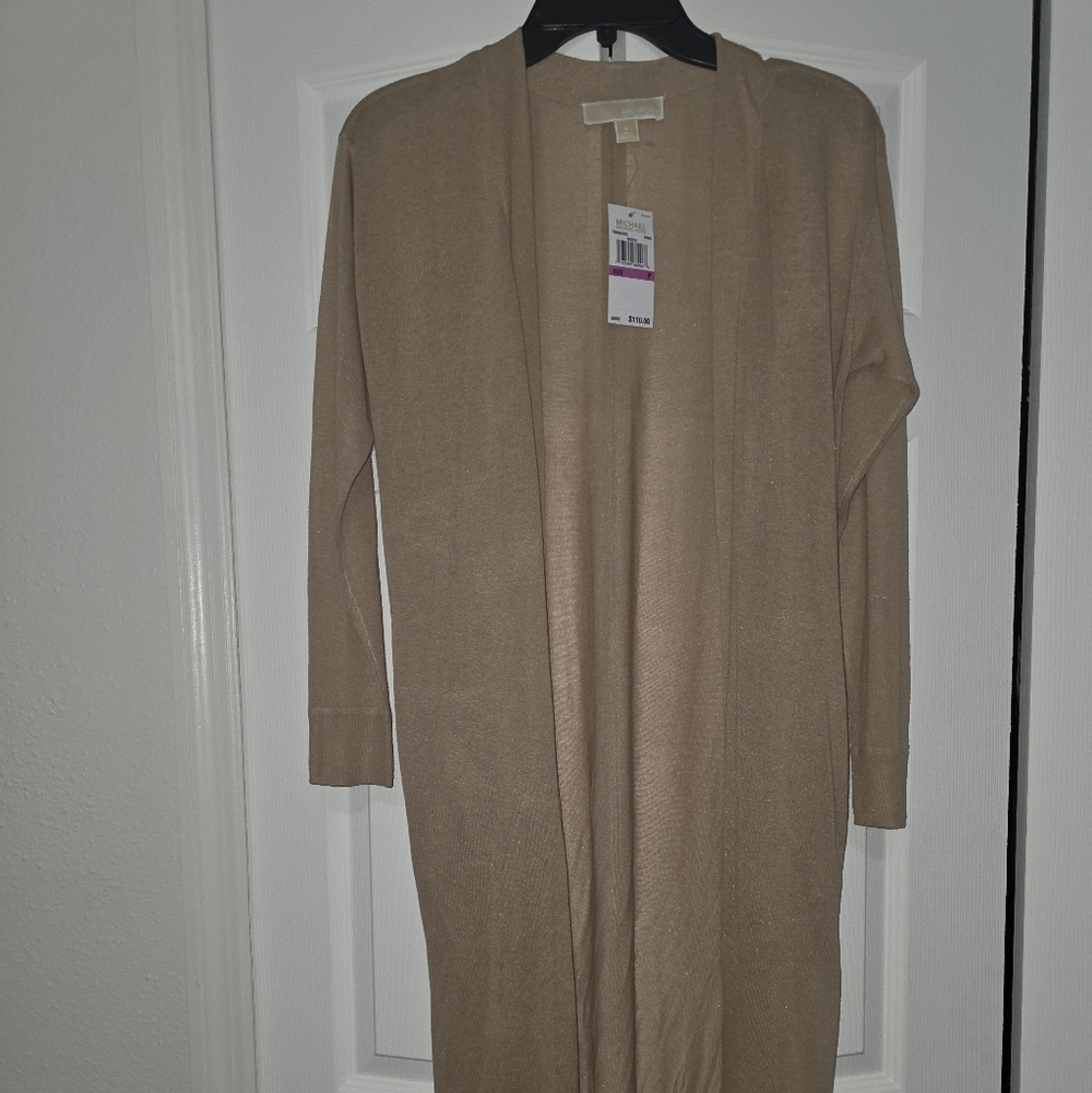 Michael Kors Khaki Knit Cardigan